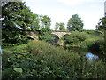 Disused  railway bridge  over  River  Swale