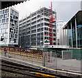 Multistorey building construction in Cardiff city centre