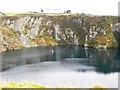 Flooded pit at Braich slate quarry