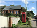 Telephone box and converted chapel, Stiffkey