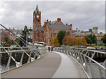 C4316 : Derry Guildhall viewed from the Peace Bridge by David Dixon