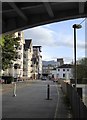 Thames Side, Kingston: view from beneath the railway bridge