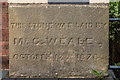 SO5175 : Foundation stone, former Zion Methodist Chapel, New Road by Ian Capper