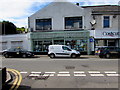 ST0291 : Oakdale Pharmacy and van, Porth Street, Porth by Jaggery