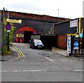 SD5805 : P M Tyres, Railway Arches, Queen Street, Wigan by Jaggery