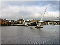 C4316 : River Foyle, Derry Peace Bridge by David Dixon