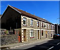 Row of four stone houses, Clydach Road, Clydach Vale