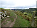 SO3887 : Bridleway route on the southern tip of the Long Mynd by Jeremy Bolwell
