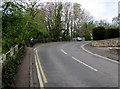 Sharp bend in Springfield Road, Lydney