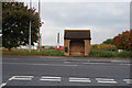 TL1454 : Bus shelter on Bedford Road, Roxton by Ian S