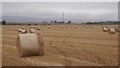 Round bales and stubble