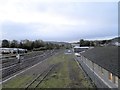 Railway lines towards the south near Perth Station