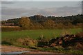 Distant view of Belvoir Castle from Long Lane, south of Barkestone