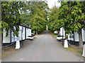 The entrance lodges to West Lodge Hotel