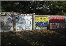 ST5874 : Graffiti, Redland Station by Derek Harper