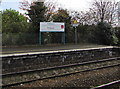 Bilingual information on Treforest railway station