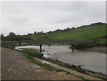 SY3693 : Footbridge at Charmouth by Richard Rogerson