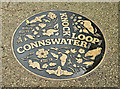 Connswater ground plaque, The Hollow, Belfast (October 2017)