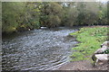 Rhymney River next to Dyffryn Business Park