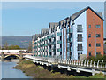 Riverside housing, River Usk, Newport