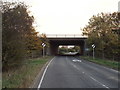 TQ5884 : M25 bridge over Dennises Lane, near South Ockendon by Malc McDonald