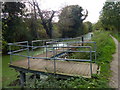 Pontoon along the Grantham Canal