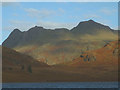 NY2807 : Morning light on the Langdale Pikes by Karl and Ali