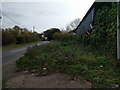 Farm buildings at Newland Farm, looking east