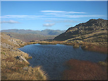 NY2804 : Nameless tarn, Bleaberry Knott by Karl and Ali