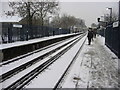 Mottingham Station on a snowy morning.