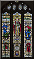 SP0343 : Stained glass window,  St Lawrence's church, Evesham by Julian P Guffogg