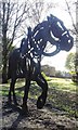 Tow path sculpture - Bridgewater Canal - Monton