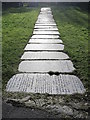 Gravestone pathway in St Mary and St Peter