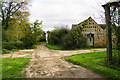 Track and farm buildings at Gawcombe