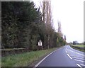 A49 passing woodland of Longnor Hall