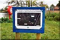 Thames Footpath diversion sign, Gossmore Recreation Ground, Marlow, Bucks