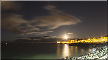 J5082 : Rising moon over Bangor by Rossographer