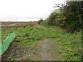 Field edge footpath on the outskirts of Peshore heading for Wheelgate and the River Avon