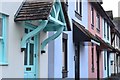 Coloured houses in Stockbridge High Street