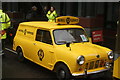 View of an AA Morris Minor van assembled for the Lord Mayor