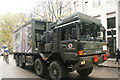 View of an army jeep in the Lord Mayor