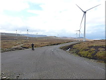 NH5813 : Corriegarth windfarm by Richard Law