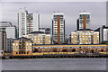 Blackwall from across the Thames at North Greenwich