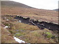 NH2334 : Bogwood in peat bank above Glen Cannich by ian shiell
