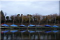 Sailing boats beside Sunnyside Reservoir, Sunbury