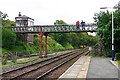 SD0896 : Railway footbridge at Ravenglass by Rose and Trev Clough