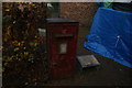 View of an old Victorian postbox in the garden of the Vestry House Museum