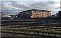 SK3635 : A view east from platform 6A, Derby station by Robin Stott