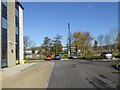 Car park and phone mast, Premier Inn, Wells