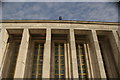 Looking up at Walthamstow Assembly Hall from the grounds